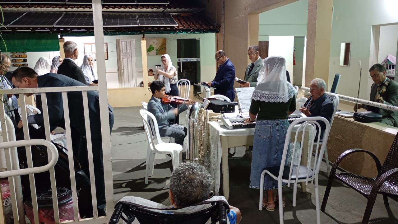 Celebração religiosa no Lar